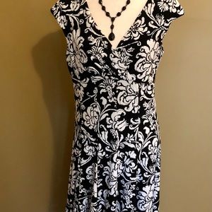 Lauren black and white dress